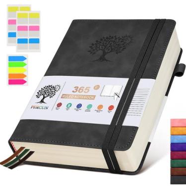 Imagem de Caderno de Jornal PERCUN A5 - 365 Páginas com Capa de Couro