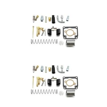 Imagem de Kit de reparo de carburador de motocicleta para Dellorto PHBG DS Racing 17 mm 19 mm junta de assento de agulha flutuante peças sobressalentes (2 conjuntos)