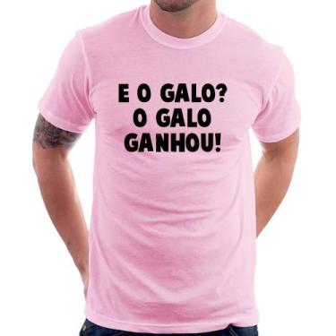 Imagem de Camiseta E o galo O galo ganhou! - Foca na Moda, Rosa bebê, P