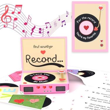 Imagem de Cartão de aniversário para o marido com luzes e som musical - Pop Up For The Record Cartões de Dia dos Namorados para ele, Ela - Cartão de aniversário romântico para namorado, namorada - Presente de