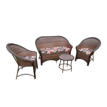 Imagem de Conjunto 1 Sofá 2l + 2 Poltronas + 1 Mesa Maui Preto