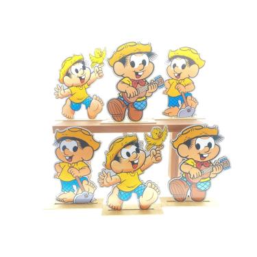 Imagem de Kit Display de Mesa 6 Peças Para Festa Chico Bento mdf