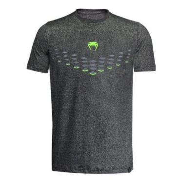 Imagem de Camiseta Venum Unleash Mma Original Azul Ou Cinza Mescla, Cinza, Escur
