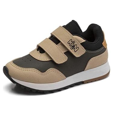 Imagem de Tênis Infantil Menino Klin Walk 216 Verde Militar/areia/mel