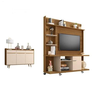 Imagem de Kit Home Taurus para Tv Até 47'' e Buffet Móveis Bechara