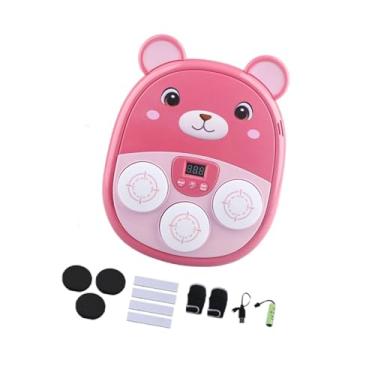 Imagem de simhoa Máquina de boxe musical com função de brinquedo esportivo para adultos, treinamento de agilidade, boxe, equipamento de socos para exercícios de, Rosa, 27.5x22x4.35 Cm