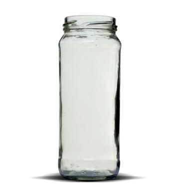 Imagem de Kit 10 Pote De Vidro 300ml, 500ml, 800ml Sem Tampa Verde Ou Transparente Organizador (Transparente, 300ml)