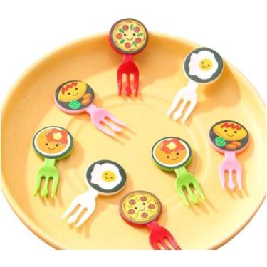 Imagem de Garfinhos/Palitinhos Infantil Lancheiras - Alimentos - Genérica