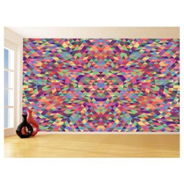 Imagem de Papel De Parede Geométrico Triângulos Abstrato 3,5M Gmt50 - Você Decor