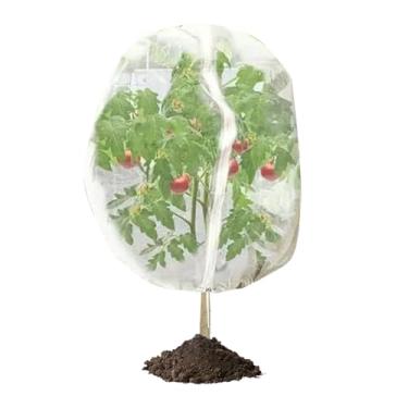 Imagem de Grande Rede Para Árvores Frutíferas | Cobertura para Plantas com Cordão de Ajuste e Zíper | Rede Impermeável Resistente aos Raios UV com Fecho Éclair e Cordão para Quintal Jardim Estufa Pátio