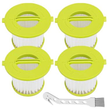 Imagem de Unikstone Filtro de substituição compatível com modelos de aspirador portátil Ryobi ONE+ 18V PCL700 PCL704 PCL705 Compare com a peça # A32F05N A32HF00 (pacote com 4)