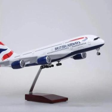 Imagem de 46CM Airbus 380 A380 British Airways Aeronave Modelo 1160 Escala Brinq