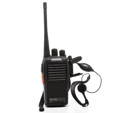 Imagem de Kit 2 Radio Comunicador Walk Talk Baofeng Fone Ouvido Homolo