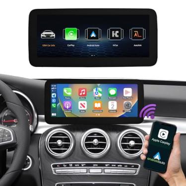 Imagem de ninetom 10,25" Touchscreen Wireless Carplay Android Auto Receptor De Rádio Multimídia Para Carro Compatível Com Mercedes Benz Classe C Glc W205 Sistema Ntg5.0/5.1/5.2 (2015-2018)