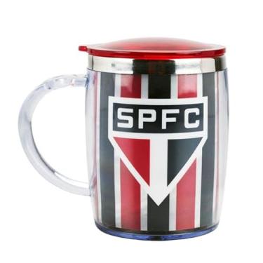 Imagem de Caneca Térmica Tampa 450ml - SPFC QH002G-2-B