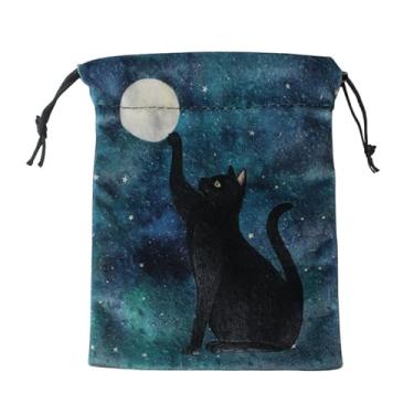 Imagem de BANYUP Sacola Para Dados Com Cordão, Astrolábios, Adivinhações, Tarôs, Jogo De Tabuleiro, Mini Flanela, Embalagem Joias, Bolsa Armazenamento