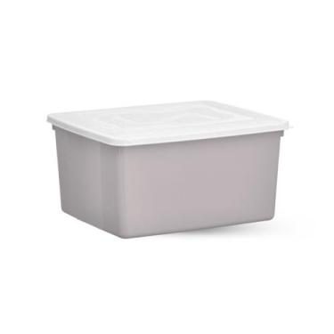 Imagem de Caixa Organizadora Com Tampa Resistente Versátil 31 Litros - Plásticos