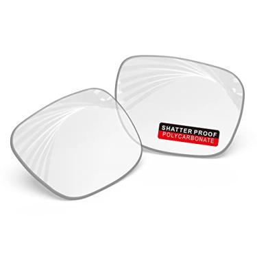 Imagem de iLikeo Lentes de reposição PRO+ de policarbonato não polarizadas para óculos de sol Oakley Holbrook OO9102 - bloco de luz azul claro HD