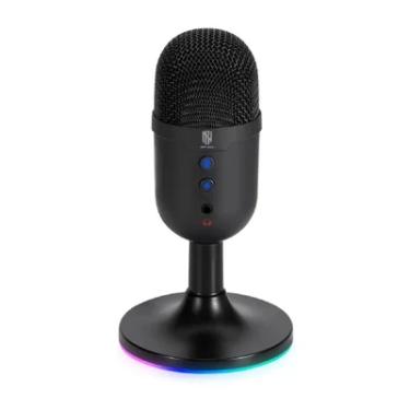 Imagem de Microfone Gamer New Hero Vox, RGB, Usb, Preto