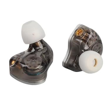Imagem de Serounder Fones de Ouvido do IEM, 10mm de Diafragma Biológico Dinâmico Dinâmico HiFi Wirdbuds Com Cabo de Cobre de Prata Destacável (SILVER)