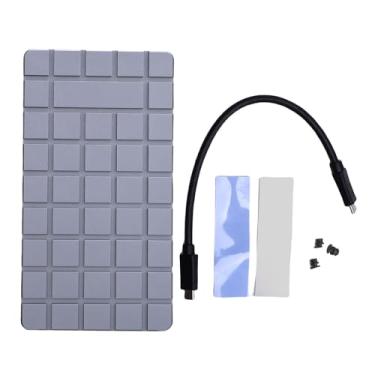 Imagem de Zyyini M.2 NVME SSD Gabinete, 40 Gbps de Alumínio USB4 Case de Acionamento de Estado Sólido Externo Com Almofadas Térmicas Duplas e Dissipador de Calor, para Thunderbolt 3 4 5, para