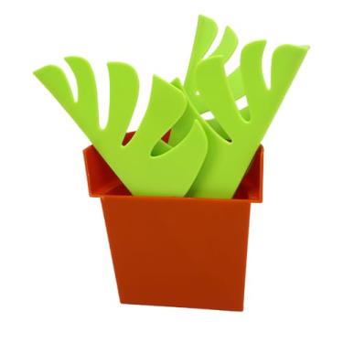 Imagem de Diydeg Organizador do Banheiro, Porta -Dentes de Dentes de Dentes de Flor de Flores Organizador de Escova de Dentes de Dentes Montado na Parede Com 3 Folhas para o Banheiro de Hotel Em