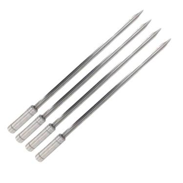 Imagem de Kit 4 Espetos Espada Inox 40cm Para Churrasco - Resistente - INOX LAUR