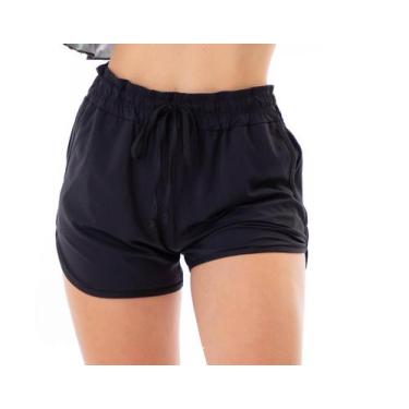 Imagem de Saida De Praia Short Esportivo Com Proteção Uv Feminino - banho de sol