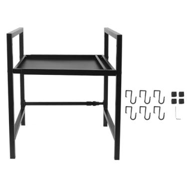 Imagem de Rack de Forno de Micro-ondas Expansível Em Aço Carbono, Utensílio, Rack, Economia de Espaço, Suporte de Bancada para Cozinha Doméstica (Camada única)