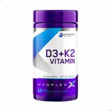 Imagem de Vitamina D3 2000UI e K2 149mcg 60 Capsulas Myoplex, Natural