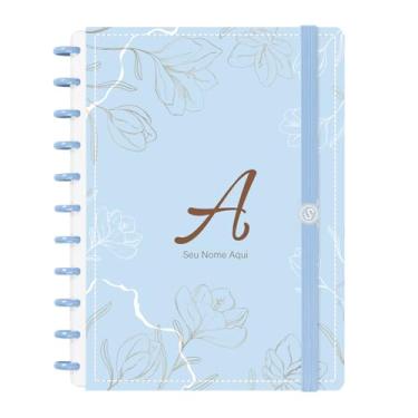 Imagem de Caderno de Disco Inteligente Personalizado Iscool Sunny Flower Azul G