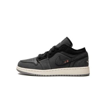 Imagem de Nike Tênis infantil Air Jordan 1 Low, Preto, 20