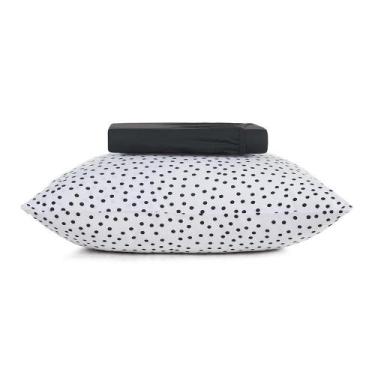 Imagem de Jogo de Cama Casal 3 Peças Altenburg Malha Fio Penteado Bits Branco