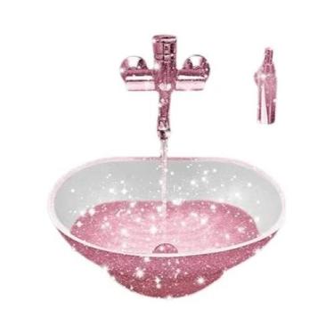 Imagem de Pôster De Arte De Parede Para Banheiro Com Glitter Rosa, Sexy E Fashio