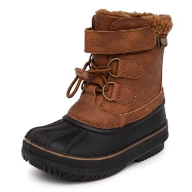 Imagem de London Fog Bota de neve infantil Oxford para meninos, Cognac, 6 Toddler