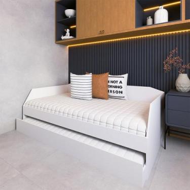 Imagem de Sofá Cama com Cama Auxiliar Americana Luxo em Mdf Resistente Nobre Bra