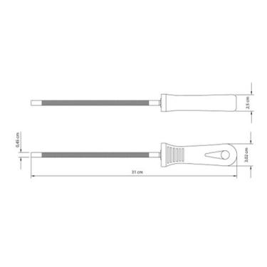 Imagem de Lima para Motosserra 3/16" Tramontina em Aço Carbono com Cabo Injetado