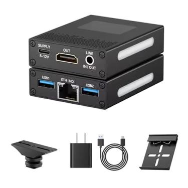 Imagem de youyeetoo LinkPi UVC2, 4K30 Bidirecional HDMI-UVC Captura e Loop-Out, H.264/H.265 Hardware Codificador, SRT/RTMP/NDI|HX2, Transmissão ao Vivo para Câmera/PC (pacote 4, UVC2)