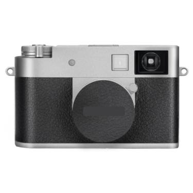 Imagem de Adesivo de corpo de câmera X-Half Kit de película protetora acessórios de pele decalques de vinil para FujiFilm X-Half XHalf (prata fosco + couro preto)