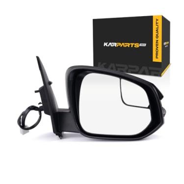 Imagem de Para Toyota RAV4 2016 2017 2018 Espelho de Porta Lado do Passageiro | Energia | Aquecido | Dobramento Manual | Com Luz de Sinal e Spotter | Pintura para Combinar | Para TO1321346 | 87910-0R210-C0