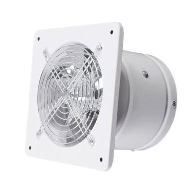 Imagem de HENGJINGTR Ventilador de escape do sótão de metal de alto fluxo de ar de 10 polegadas, 2800 RPM Ventilador axial do banheiro do extrator de montagem da parede sem ruído (110V),12inch,110V