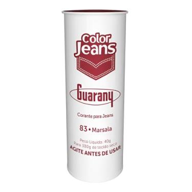 Imagem de Tinta p/Tecido Corante Color jeans Guarany 40g Marsala
