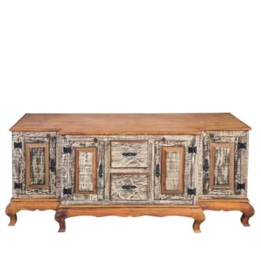 Imagem de Buffet Patina Branco A Com 2 Gavetas, 4 Portas 1,80mx0,50m