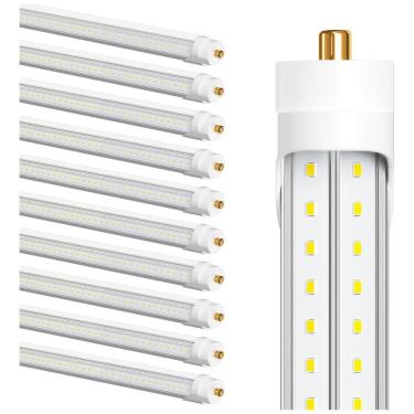 Imagem de Lâmpada LED 75W 9500 Lumens 5000K Branca com Base T8, T10, T12, 10 Unidades, ELEKICO, Branco