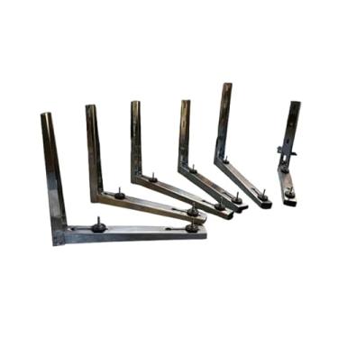 Imagem de Suporte para Ar Condicionado Split, Inox 304, 400 mm, 9000 e 12000 BTU/H quadrada, 1 par. para máquinas de até 32kg, o par se dobra com 196 kg.