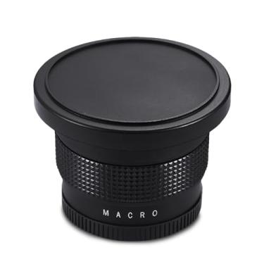 Imagem de Lente grande angular multirevestida Full AF 2 em 1 58 mm 0,35X destacável macro olho de peixe substituição para câmera Canon SLR DSLR