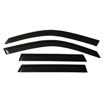 Imagem de GRJQRKHZ Defletor de janela lateral de carro para N&issan Juke F16 2019-2021 Weathershied viseira de porta vento sol proteção chuva janela lateral defletores de vento