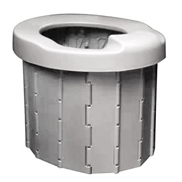 Imagem de Balde de vaso sanitário de acampamento para caminhada/longa viagem penico portátil para adultos para vaso sanitário extragrande