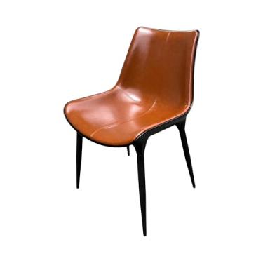 Imagem de Cadeira de Jantar de Couro Design Sofisticado e Acabamento Premium