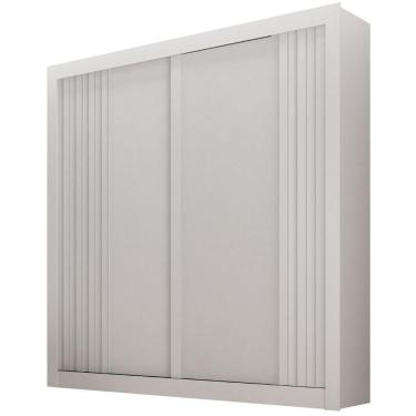 Imagem de Guarda Roupa Milano Branco 2 Portas 2 Gavetas Leifer Móveis